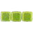 Czech CzechMates Tile Bead 6mm ColorTrends: Saturated Metallic Lime Punch (50pcs)