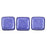 Czech CzechMates Tile Bead 6mm ColorTrends: Saturated Metallic Ultra Violet (50pcs)
