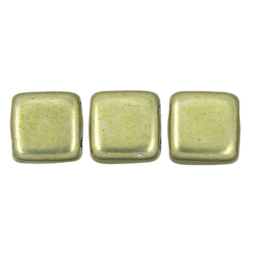 Czech CzechMates Tile Bead 6mm ColorTrends: Saturated Metallic Limelight (50pcs)