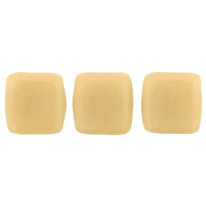 Czech CzechMates Tile Bead 6mm Opaque Lt Beige (50pcs)