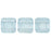 Czech CzechMates Tile Bead 6mm Luster - Transparent Blue (50pcs)