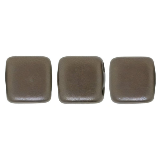 Czech CzechMates Tile Bead 6mm Pearl Coat - Bistre (50pcs)