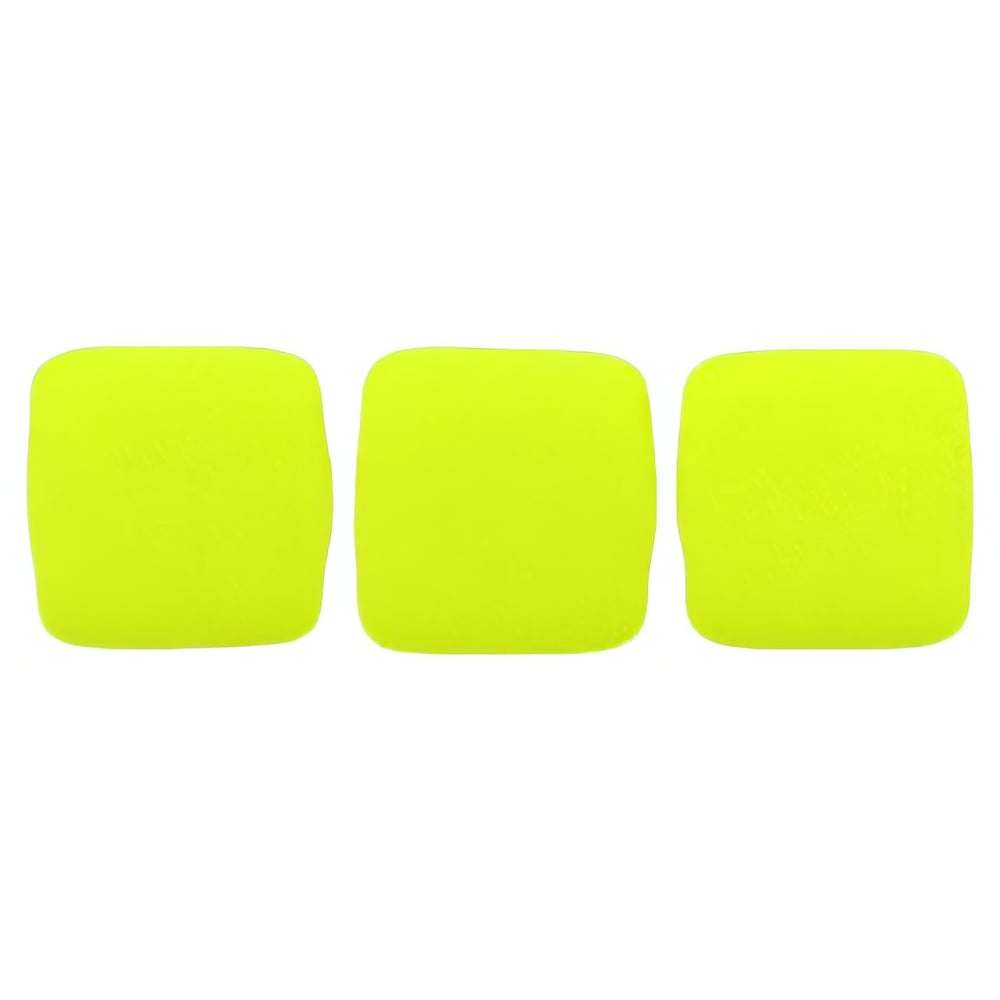 Czech CzechMates Tile Bead 6mm Neon Yellow (50pcs)