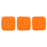 Czech CzechMates Tile Bead 6mm Neon Orange (50pcs)