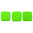 Czech CzechMates Tile Bead 6mm Neon Green (50pcs)