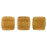 Czech CzechMates Tile Bead 6mm Halo - Sandalwood (50pcs)