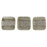 Czech CzechMates Tile Bead 6mm Halo - Ash (50pcs)