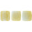 Czech CzechMates Tile Bead 6mm Silk Blue/Taupe (50pcs)