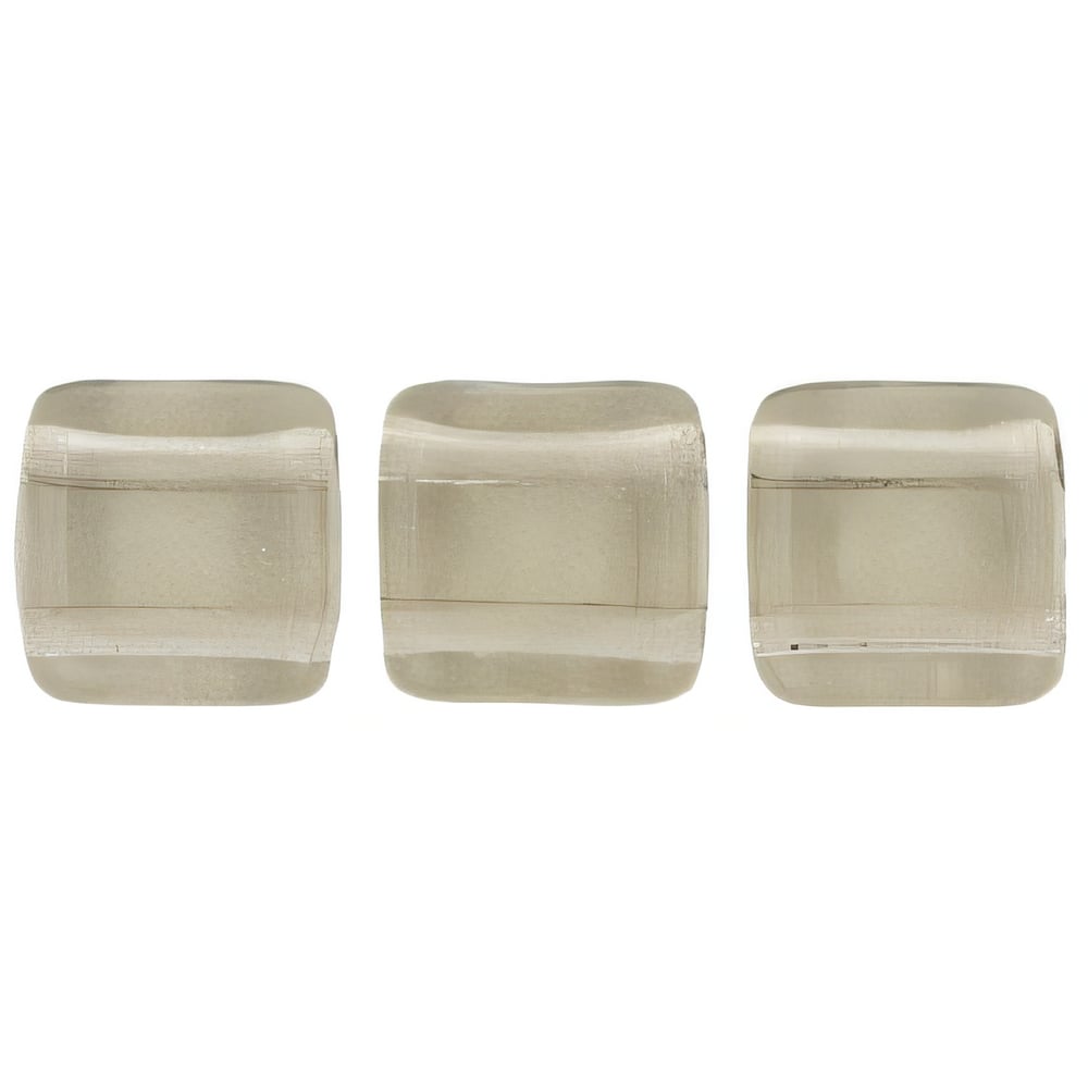Czech CzechMates Tile Bead 6mm Black Diamond (50pcs)