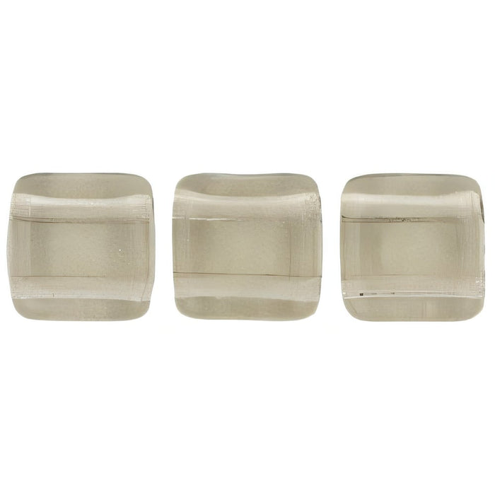 Czech CzechMates Tile Bead 6mm Black Diamond (50pcs)