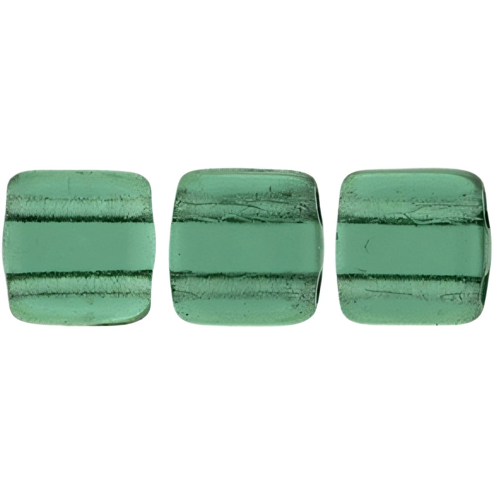 Czech CzechMates Tile Bead 6mm Prairie Green (50pcs)