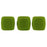 Czech CzechMates Tile Bead 6mm Opaque Olive (50pcs)