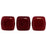 Czech CzechMates Tile Bead 6mm Oxblood (50pcs)