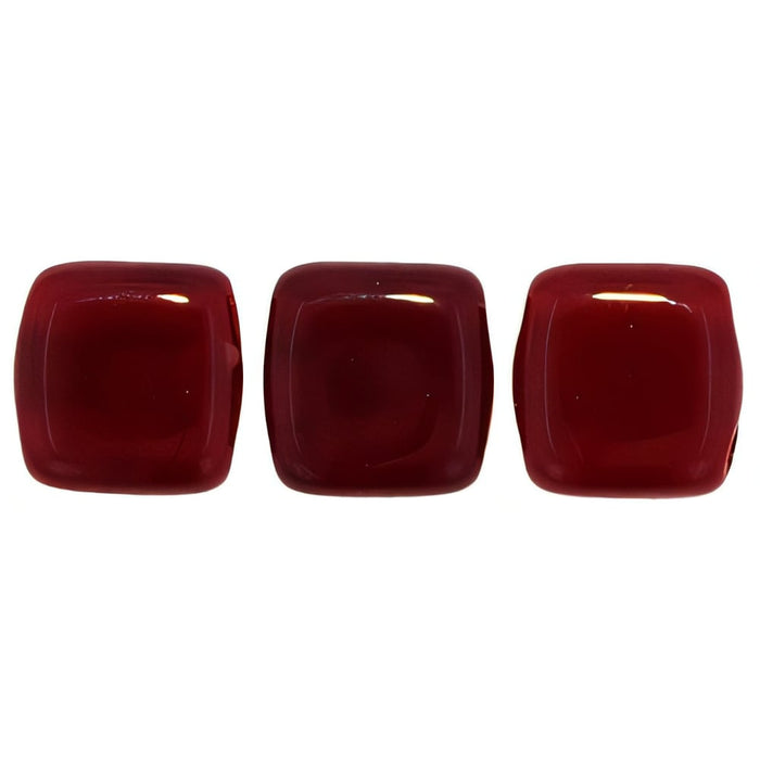 Czech CzechMates Tile Bead 6mm Oxblood (50pcs)
