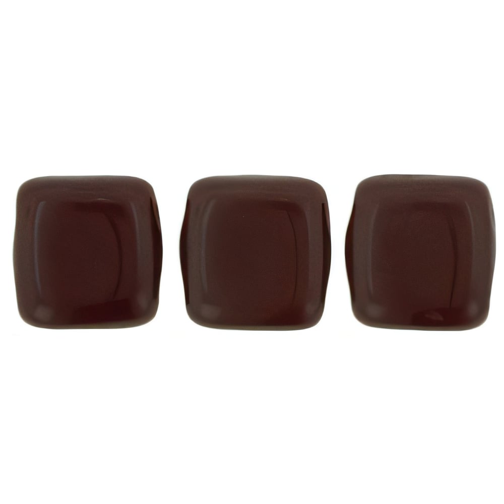 Czech CzechMates Tile Bead 6mm Opaque Red (50pcs)