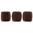 Czech CzechMates Tile Bead 6mm Opaque Red (50pcs)