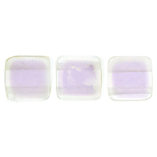Czech CzechMates Tile Bead 6mm Chromatic - Orchid Aqua (Irregular Finish)