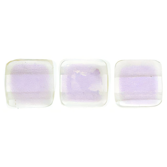 Czech CzechMates Tile Bead 6mm Chromatic - Orchid Aqua (Irregular Finish)