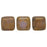 Czech CzechMates Tile Bead 6mm Milky Alexandrite - Copper Picasso (50pcs)