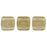 Czech CzechMates Tile Bead 6mm Gold Marbled - Black Diamond (50pcs)