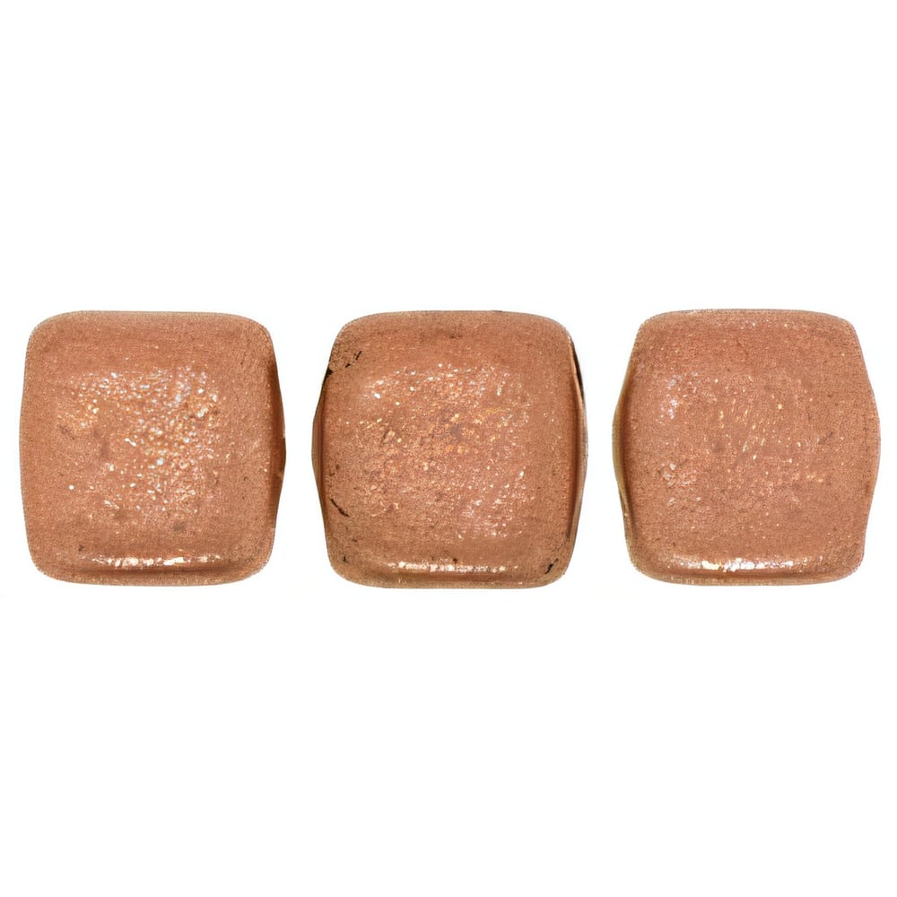 Czech CzechMates Tile Bead 6mm Matte - Metallic Copper (50pcs)