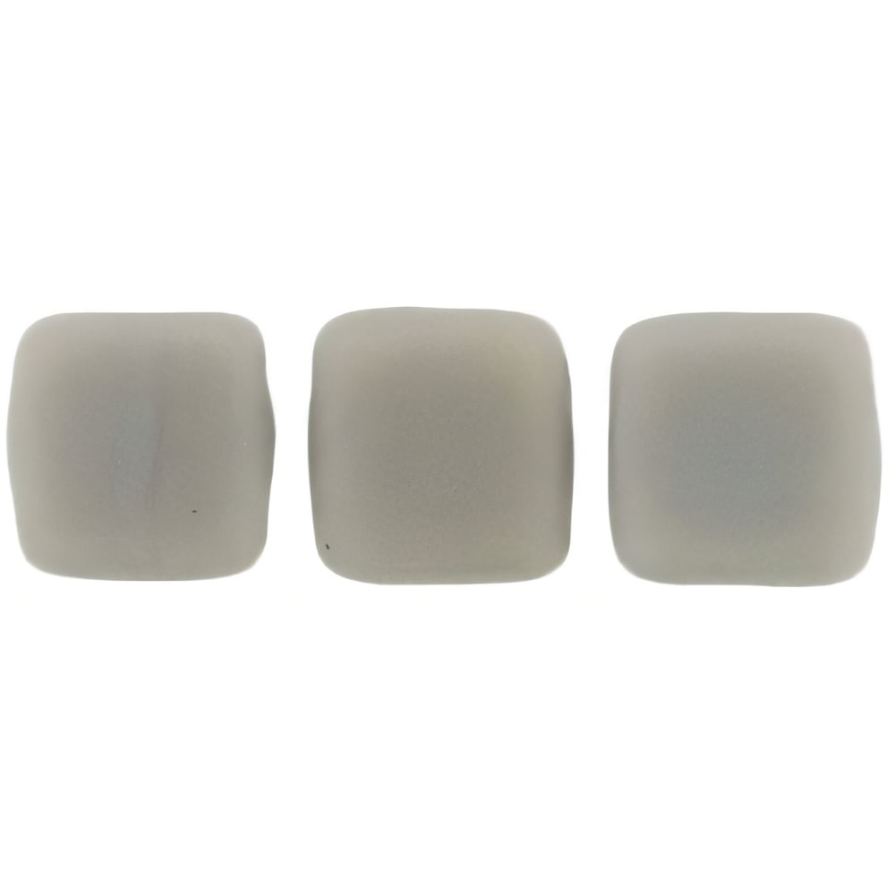 Czech CzechMates Tile Bead 6mm Matte - Ashen Gray (50pcs)