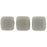 Czech CzechMates Tile Bead 6mm Matte - Ashen Gray (50pcs)