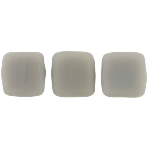 Czech CzechMates Tile Bead 6mm Matte - Ashen Gray (50pcs)