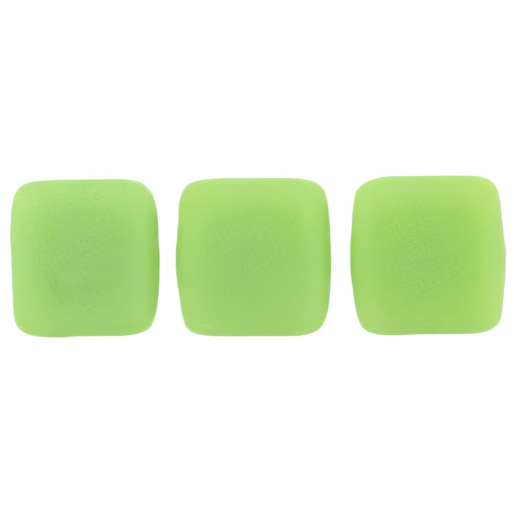 Czech CzechMates Tile Bead 6mm Matte - Honeydew (50pcs)