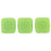 Czech CzechMates Tile Bead 6mm Matte - Honeydew (50pcs)