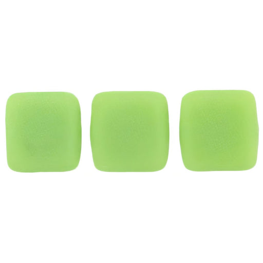 Czech CzechMates Tile Bead 6mm Matte - Honeydew (50pcs)