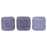 Czech CzechMates Tile Bead 6mm Milky Alexandrite - Moon Dust (50pcs)