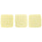 Czech CzechMates Tile Bead 6mm Opaque Sueded Gold Lamé (50pcs)