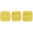 Czech CzechMates Tile Bead 6mm Sueded Gold Topaz (50pcs)