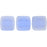 Czech CzechMates Tile Bead 6mm Sueded Gold Sapphire (50pcs)