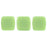 Czech CzechMates Tile Bead 6mm Sueded Gold Honeydew (50pcs)