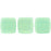 Czech CzechMates Tile Bead 6mm Sueded Gold Milky Aquamarine (50pcs)