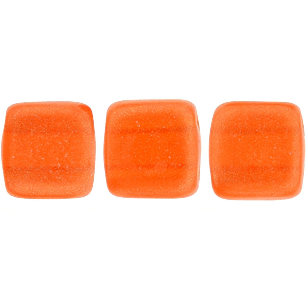 Czech CzechMates Tile Bead 6mm Sueded Gold Hyacinth (50pcs)