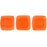 Czech CzechMates Tile Bead 6mm Sueded Gold Hyacinth (50pcs)