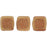 Czech CzechMates Tile Bead 6mm Sueded Gold Ruby (50pcs)