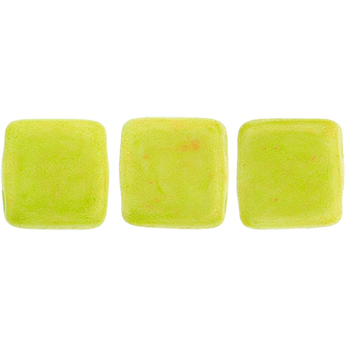 Czech CzechMates Tile Bead 6mm Pacifica - Honeydew (50pcs)