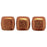 Czech CzechMates Tile Bead 6mm Patina - Opaque Red (50pcs)