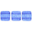 Czech CzechMates Tile Bead 6mm ColorTrends: Transparent Riverside (50pcs)