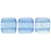 Czech CzechMates Tile Bead 6mm ColorTrends: Transparent Airy Blue (50pcs)
