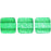 Czech CzechMates Tile Bead 6mm ColorTrends: Transparent Lush Meadow (50pcs)