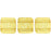 Czech CzechMates Tile Bead 6mm ColorTrends: Transparent Spicy Mustard (50pcs)