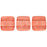 Czech CzechMates Tile Bead 6mm ColorTrends: Transparent Aurora Red (50pcs)