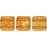 Czech CzechMates Tile Bead 6mm ColorTrends: Transparent Potter's Clay (50pcs)