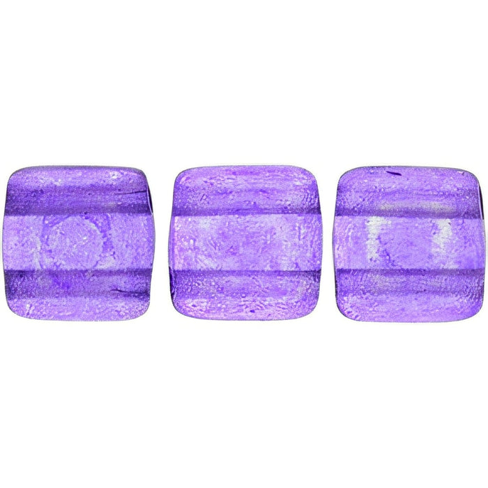 Czech CzechMates Tile Bead 6mm ColorTrends: Transparent Bodacious (50pcs)