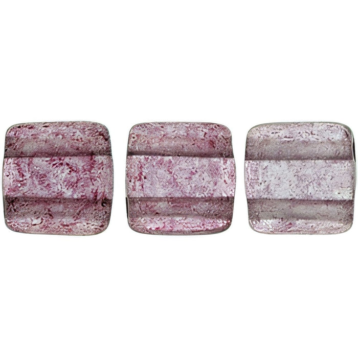 Czech CzechMates Tile Bead 6mm ColorTrends: Transparent Dusty Cedar (50pcs)